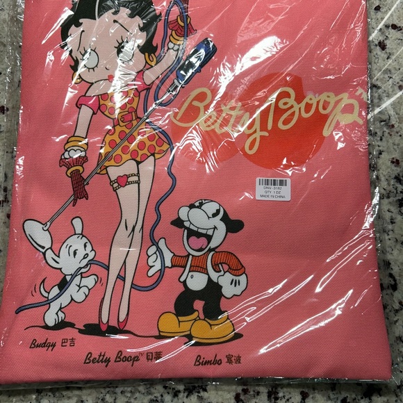 Handbags - Betty Boop Pink Tote Bag